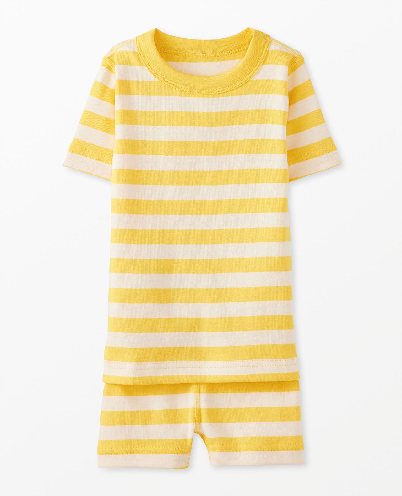 Kids Striped Short John Pajama Set - Image 8