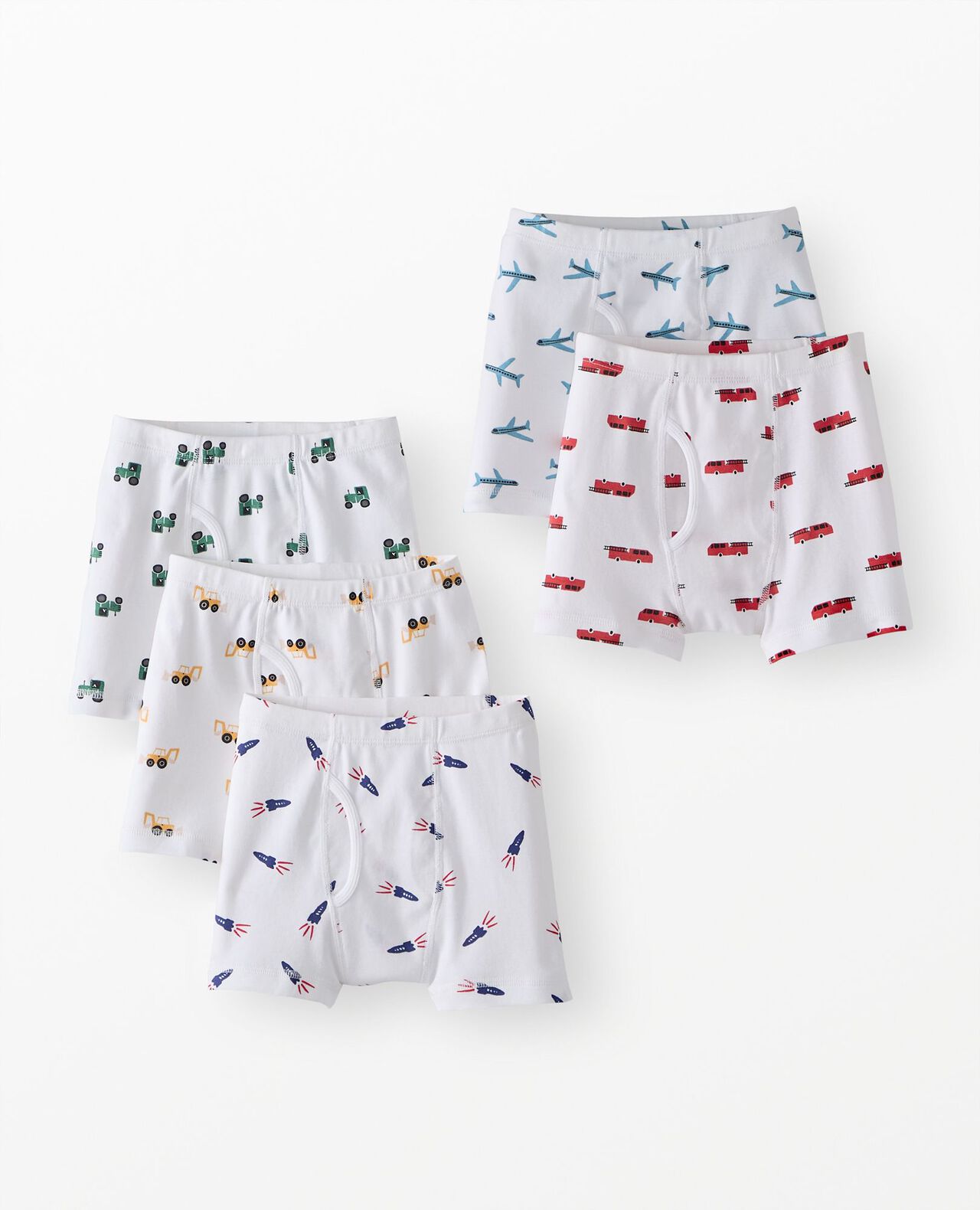 5-Pack Organic Cotton Boxer Briefs