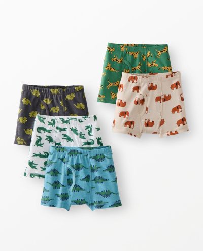 5-Pack Organic Cotton Boxer Briefs