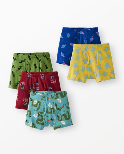 5-Pack Organic Cotton Boxer Briefs