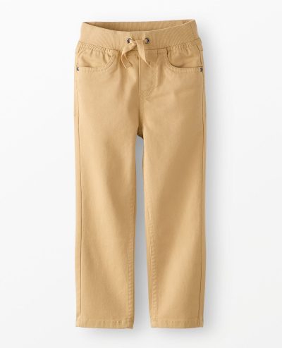 Slim Fit Twill Pull-On Pants