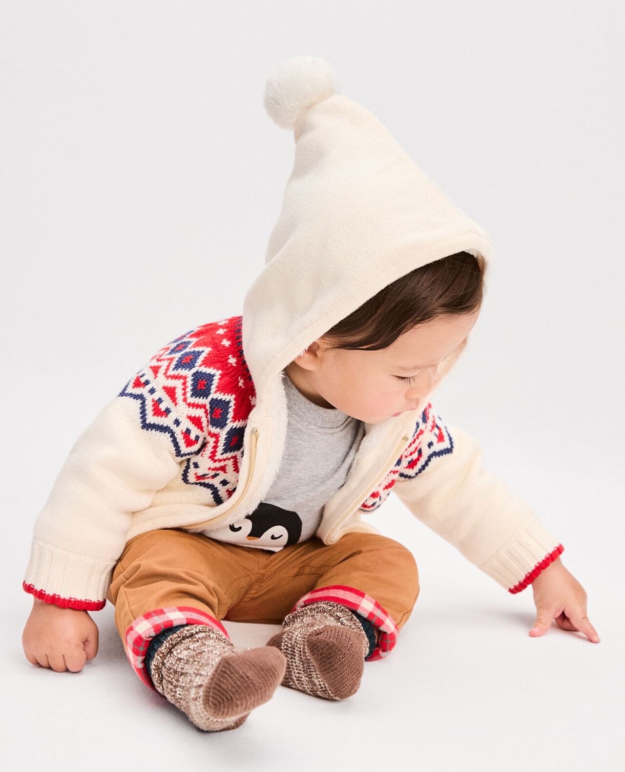 Baby Holiday Sweater Jacket - Image 9