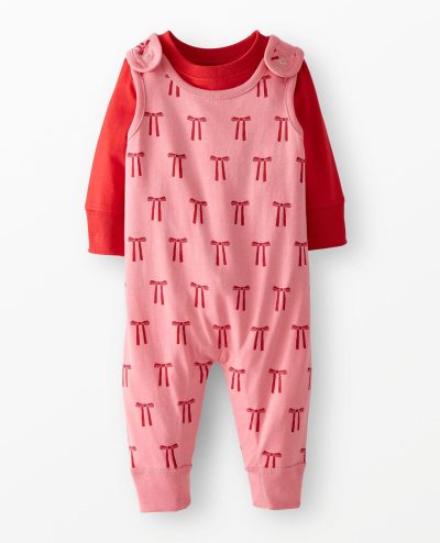 Baby Long Sleeve T-Shirt & Overalls Set