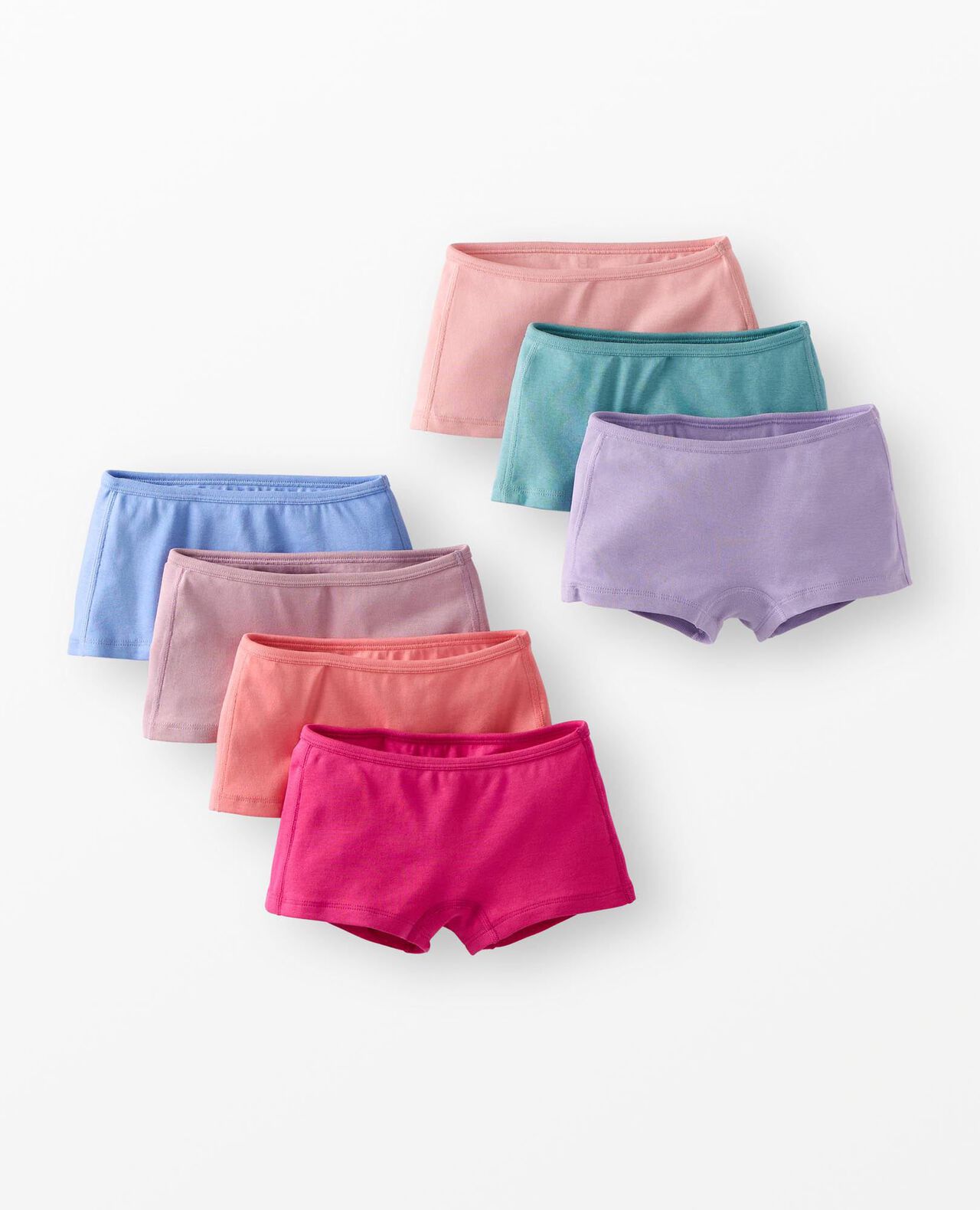 7-Pack Organic Cotton Girl Short Underwear
