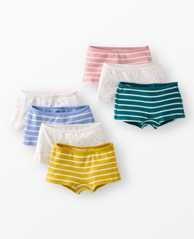7-Pack Organic Cotton Girl Short Underwear