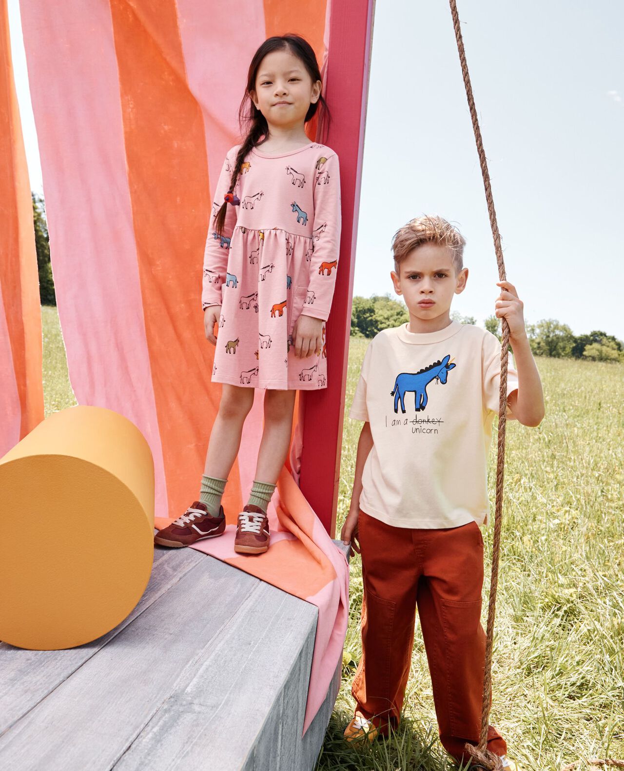 Long Sleeve Playground Dress with Pockets - Image 3