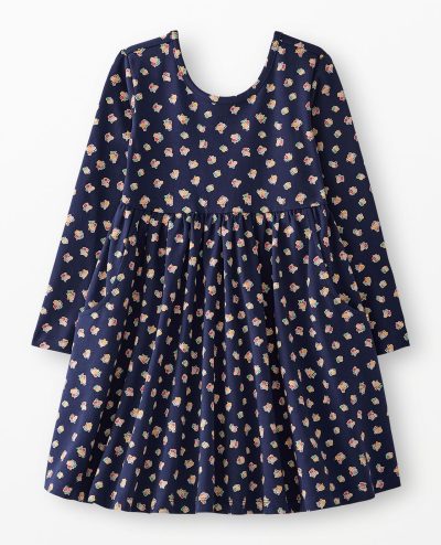 Long Sleeve Skater Dress with Pockets