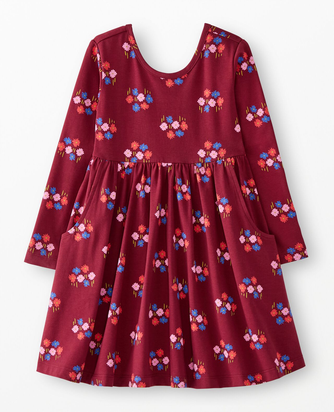 Long Sleeve Skater Dress with Pockets - Image 2