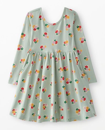 Long Sleeve Skater Dress with Pockets