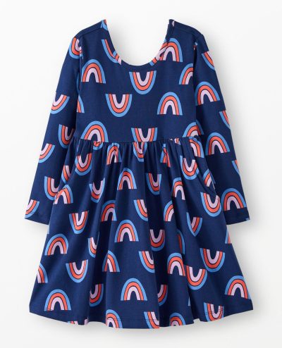 Long Sleeve Skater Dress with Pockets
