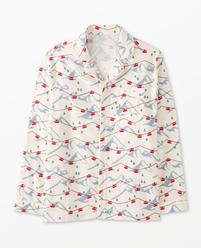 Adult Holiday Flannel Pajama Top