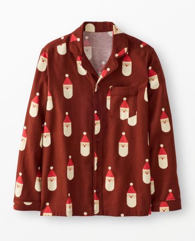 Adult Holiday Flannel Pajama Top