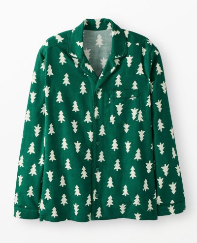 Adult Holiday Flannel Pajama Top