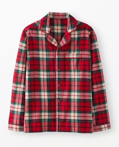 Adult Holiday Flannel Pajama Top