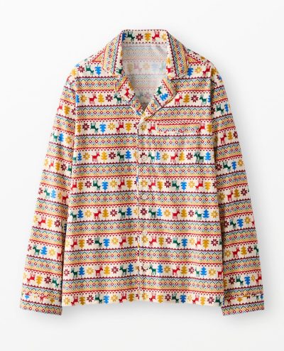 Adult Holiday Flannel Pajama Top