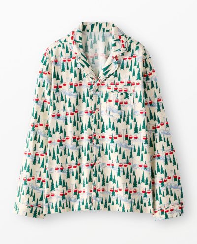 Adult Holiday Flannel Pajama Top