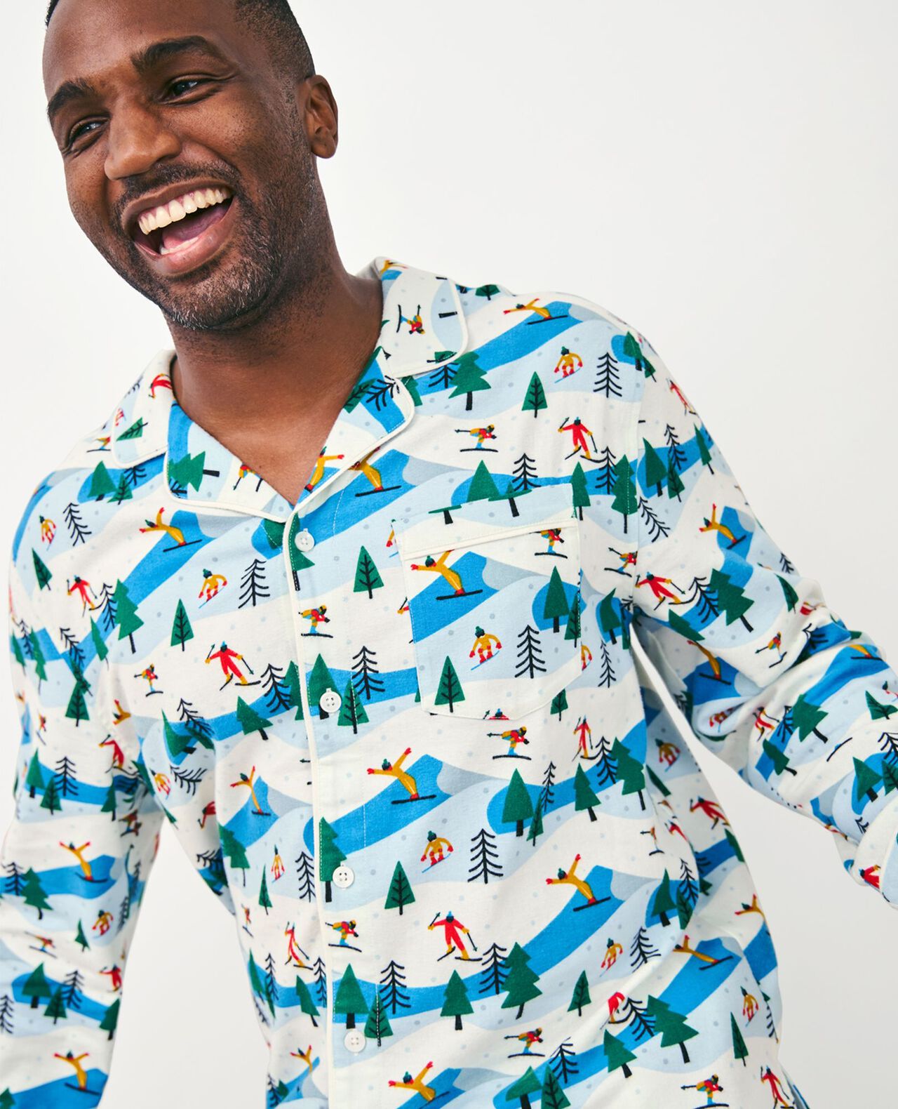 Adult Holiday Flannel Pajama Top - Image 37