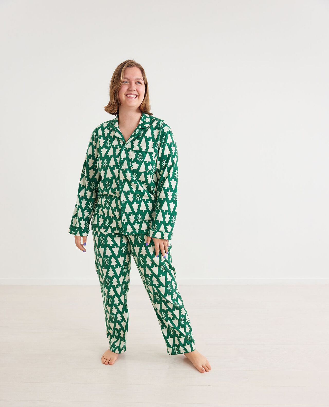 Adult Holiday Flannel Pajama Top - Image 25