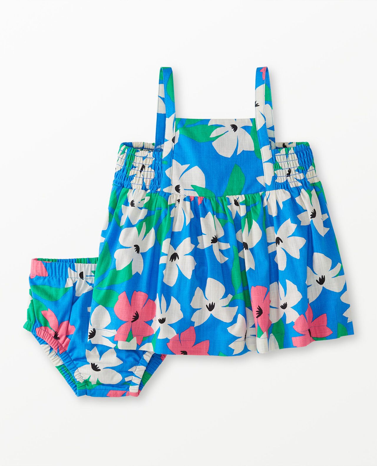 Baby Sleeveless Poplin Dress & Bloomers Set - Image 7