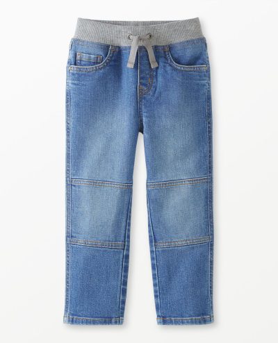 Slim Fit Denim Pull-On Pants