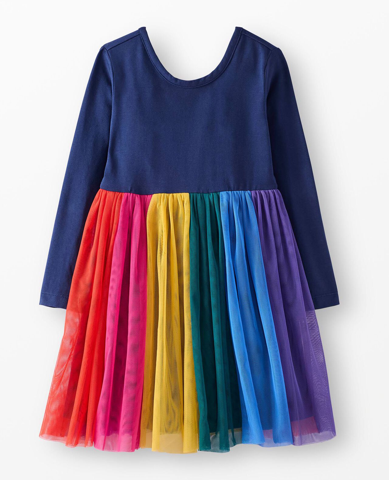 Long Sleeve Tulle Rainbow Dress - Image 2