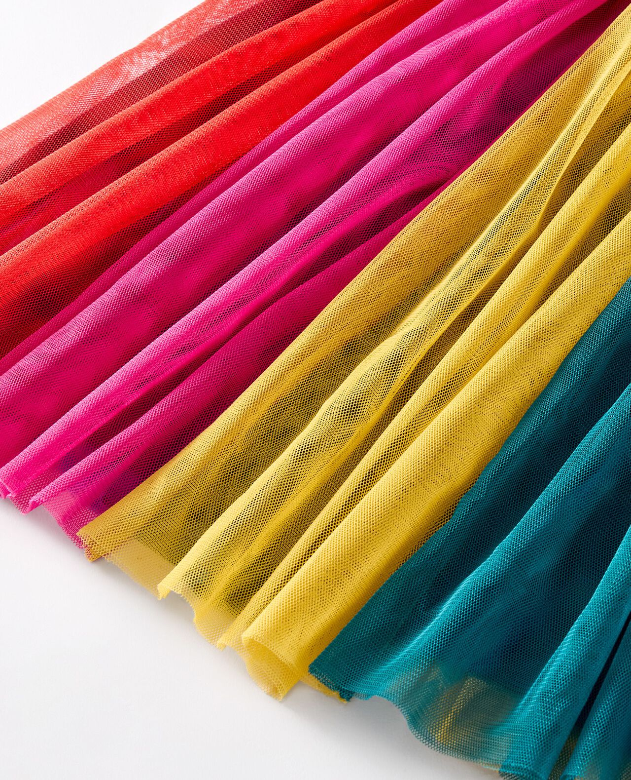 Long Sleeve Tulle Rainbow Dress - Image 3