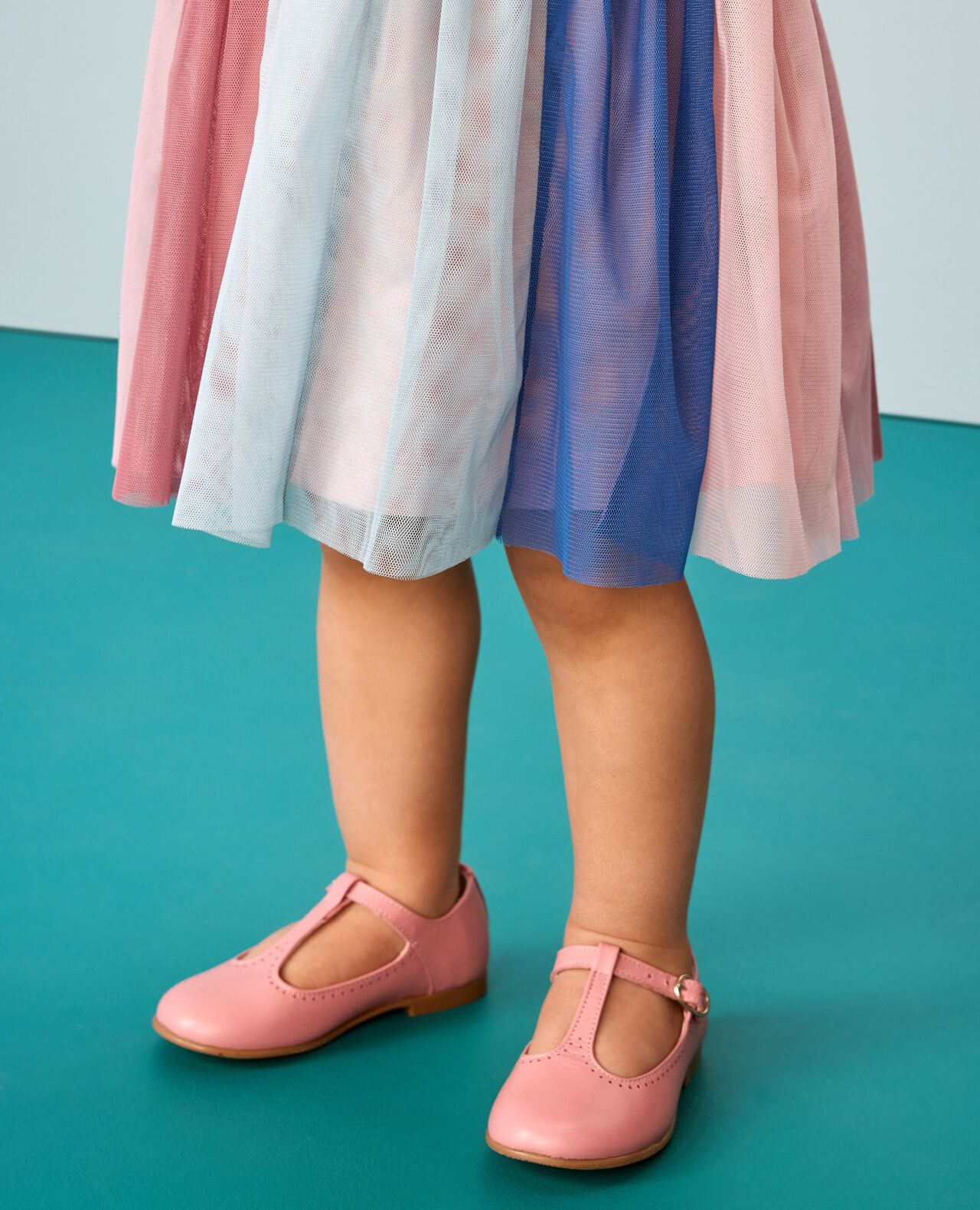 Baby Long Sleeve Rainbow Tulle Dress - Image 4