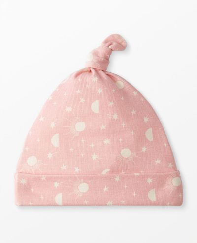 Baby Layette Top Knot Beanie