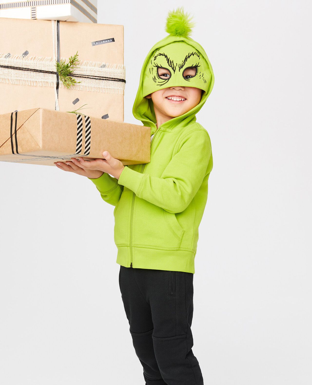 Dr. Seuss Grinch French Terry Zip Up Hoodie - Image 2