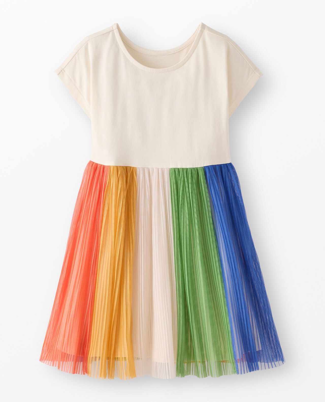 Dolman Sleeve Tulle Rainbow Dress - Image 2