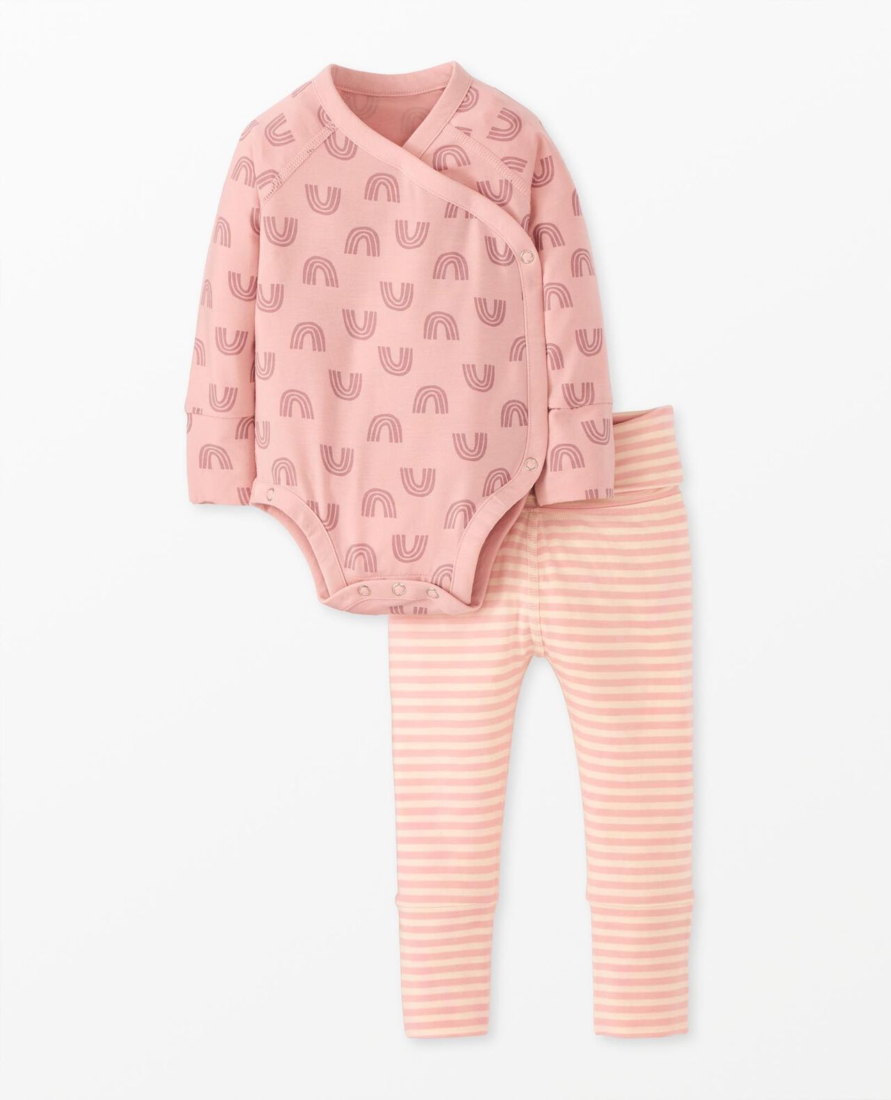 Baby Layette Wrap Top & Wiggle Pants in HannaSoft™ - Image 8