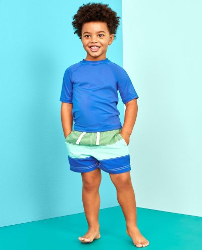 Colorblock Swim Trunks