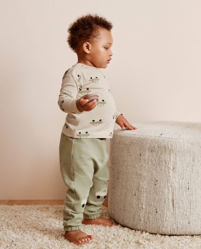 Baby Long Sleeve T-Shirt & French Terry Pants Set
