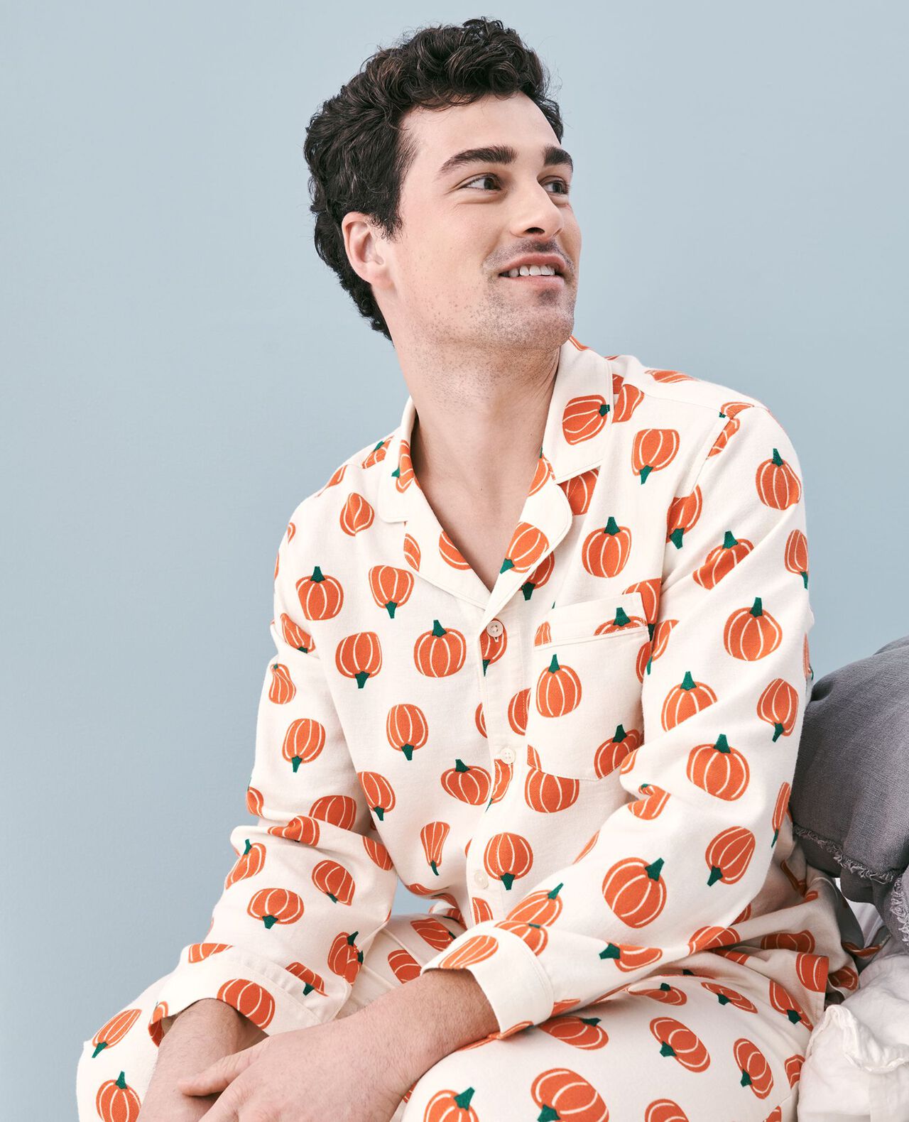 Adult Halloween Flannel Pajama Top