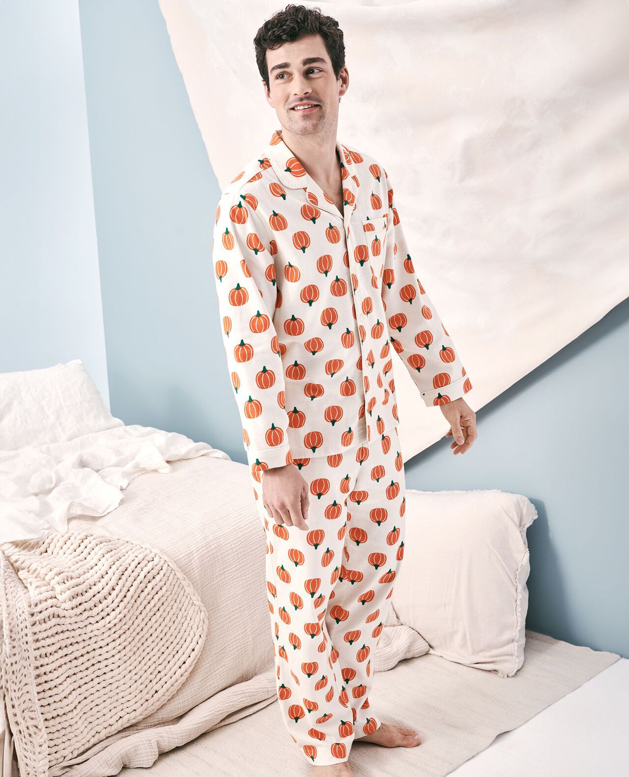 Adult Halloween Flannel Pajama Top - Image 3