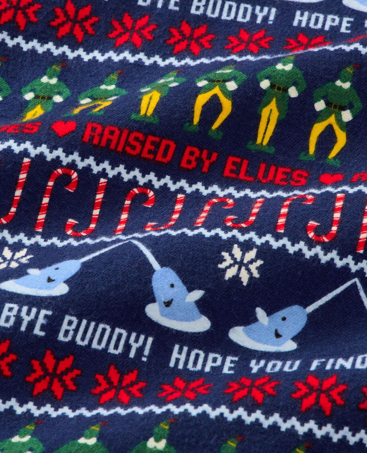 Adult Warner Bros™ Discovery Elf Flannel Pajama Top - Image 3
