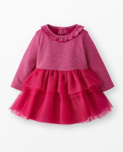 Baby Long Sleeve Tulle Sparkle Dress