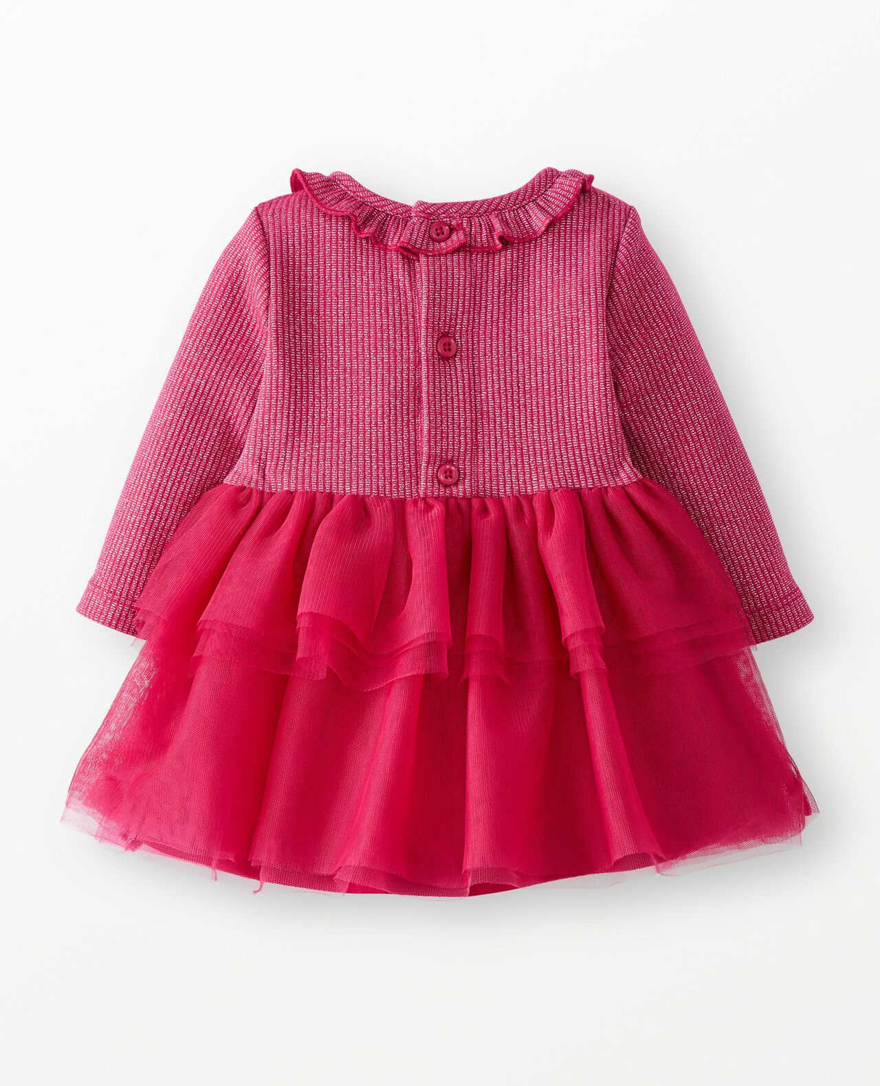 Baby Long Sleeve Tulle Sparkle Dress - Image 2