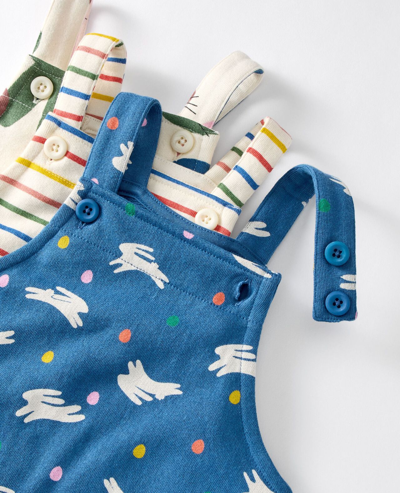Baby T-Shirt & French Terry Shortalls Set - Image 3