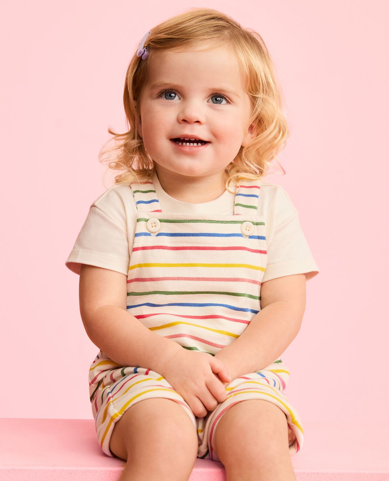 Baby T-Shirt & French Terry Shortalls Set - Image 6