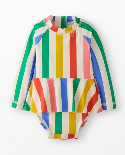 Baby One-Piece Skirted Rashguard Swimsuit
