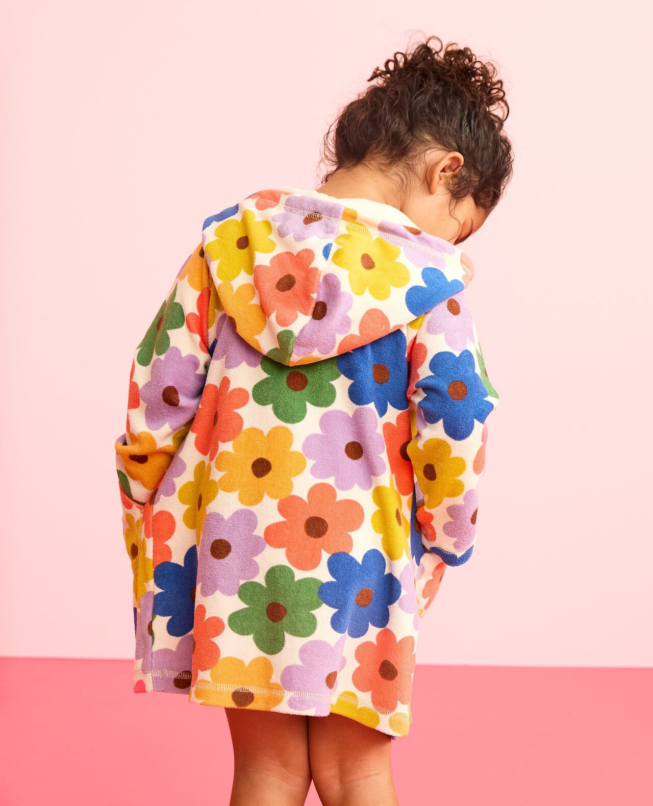 Long Sleeve Loop Terry Hoodie Cover Up - Image 3