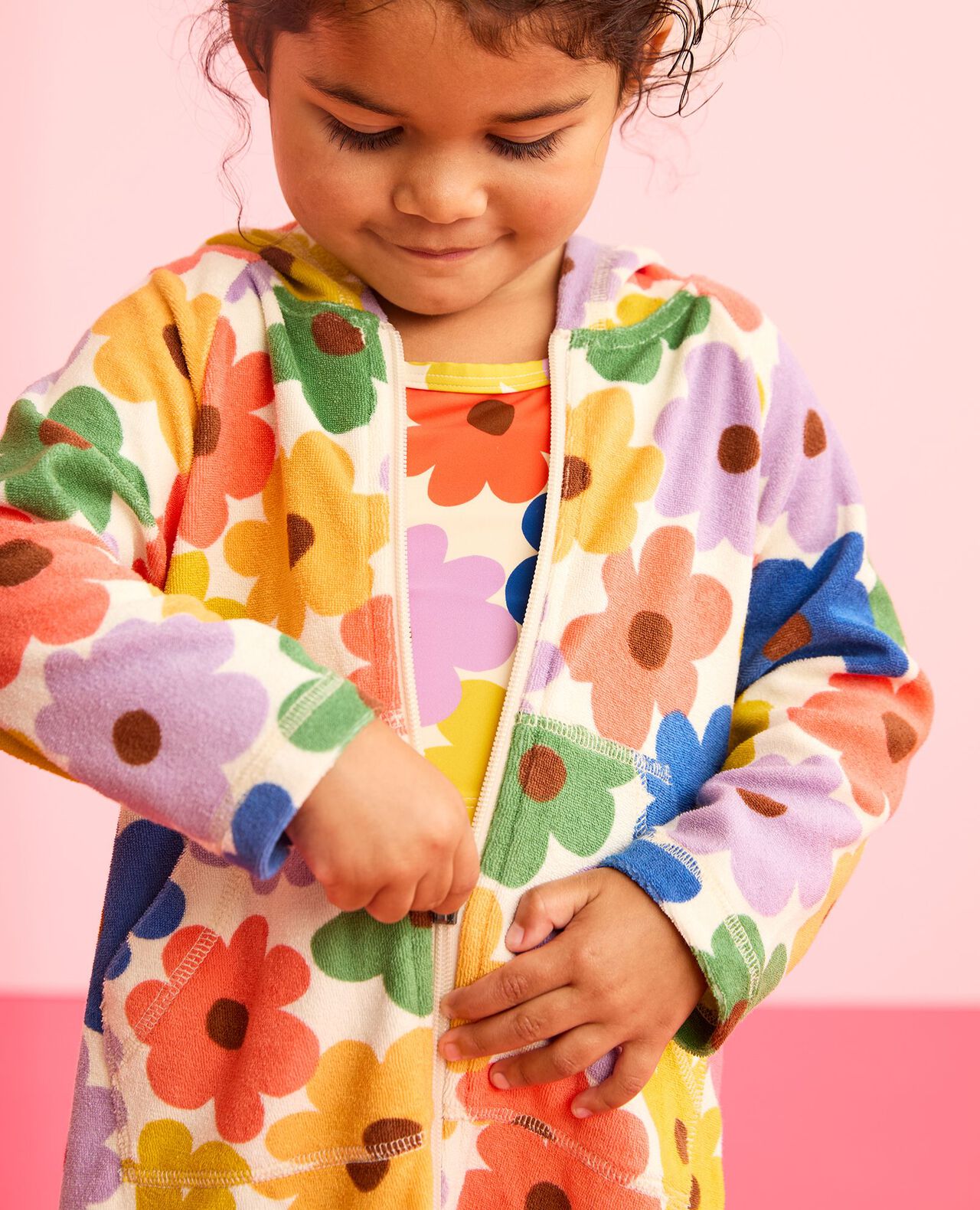 Long Sleeve Loop Terry Hoodie Cover Up - Image 4