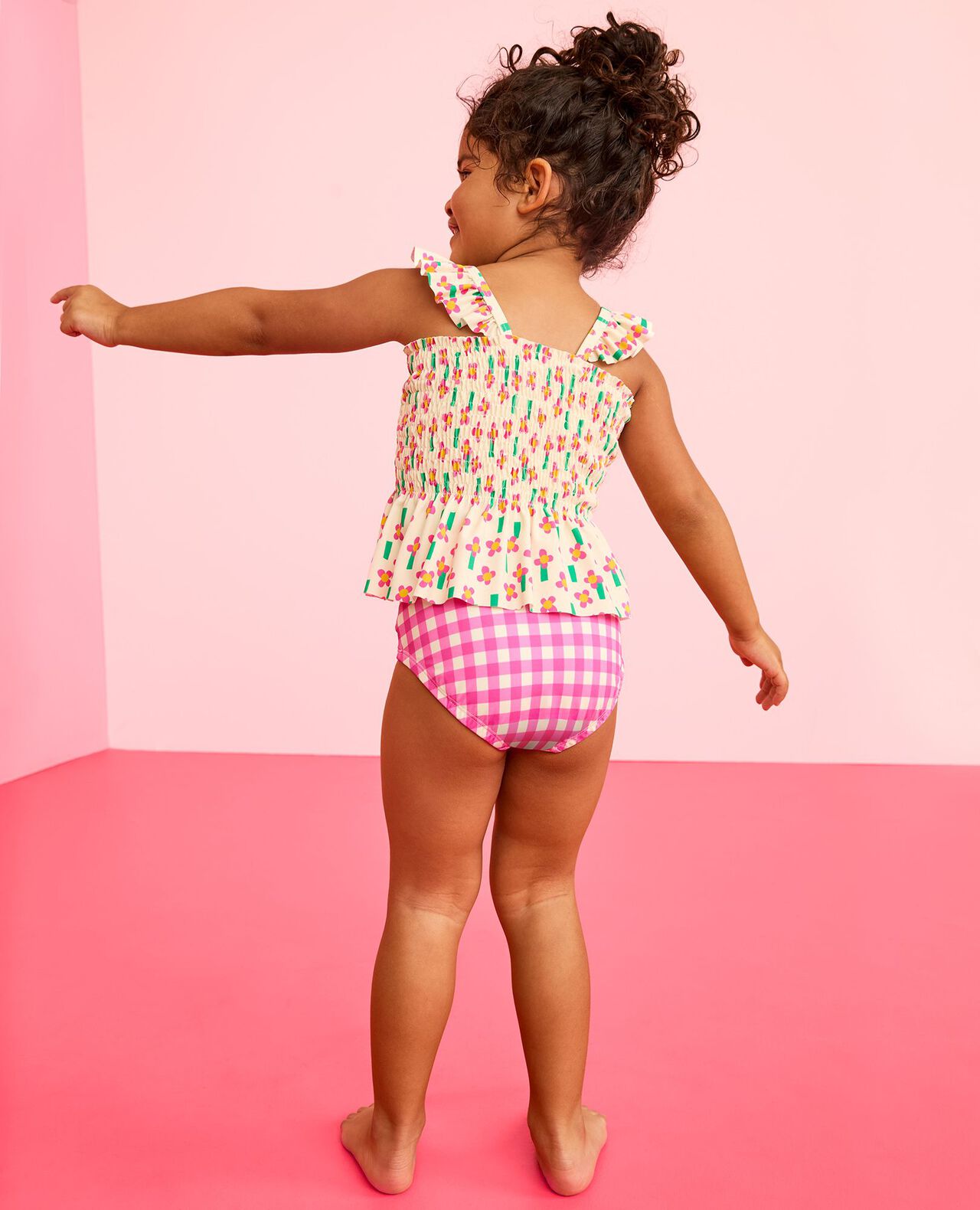 Two-Piece Smocked Mixie Swimsuit - Image 4