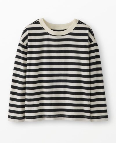Long Sleeve Relaxed Fit Striped T-Shirt