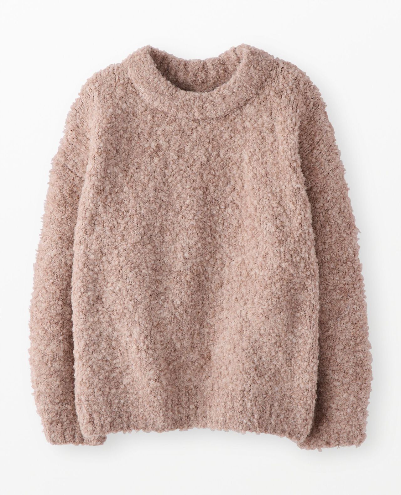 Mock Neck Bouclé Sweater