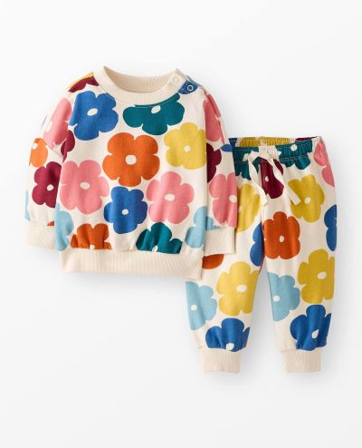 Baby French Terry Sweatshirt & Sweatpants Set