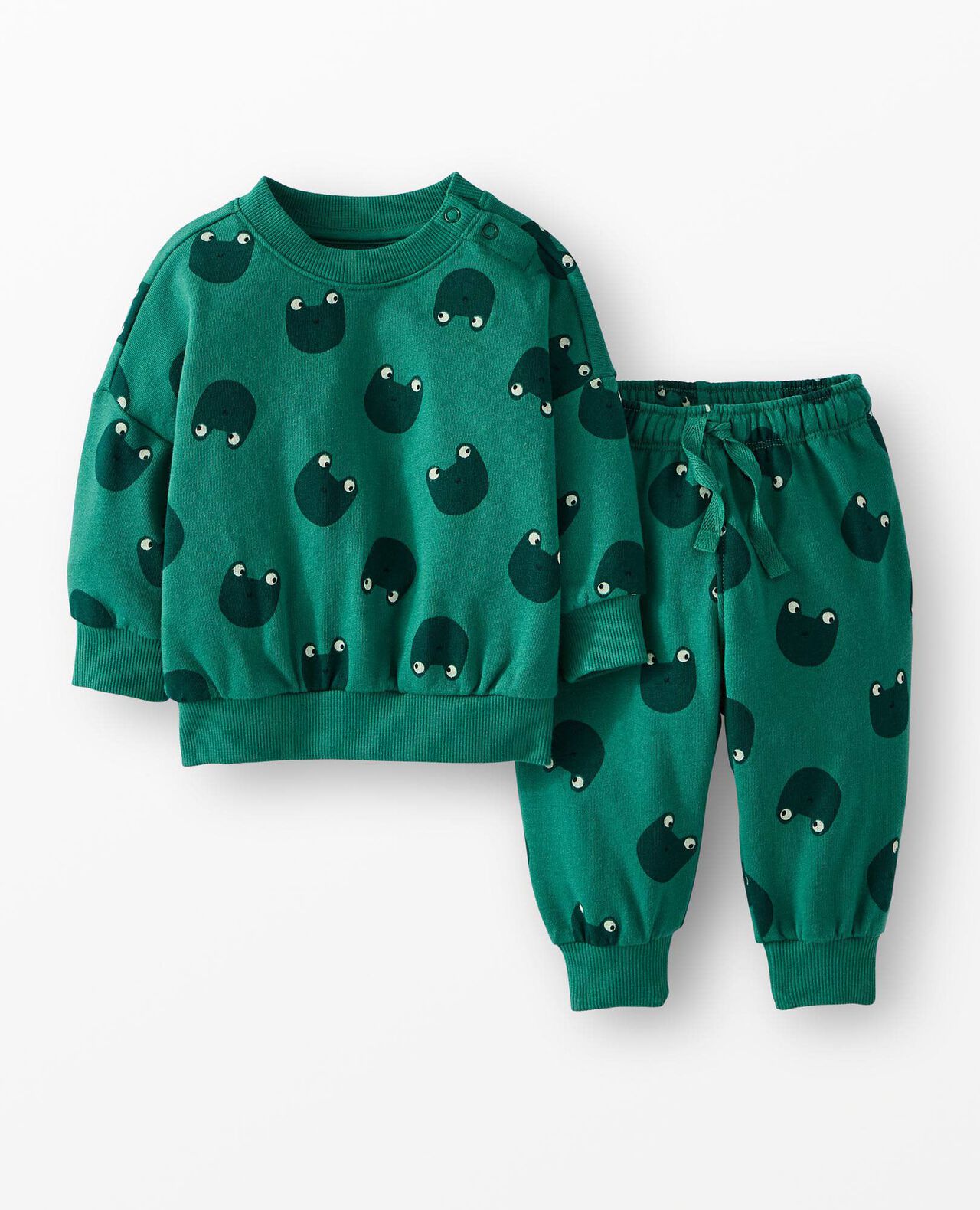 Baby French Terry Sweatshirt & Sweatpants Set