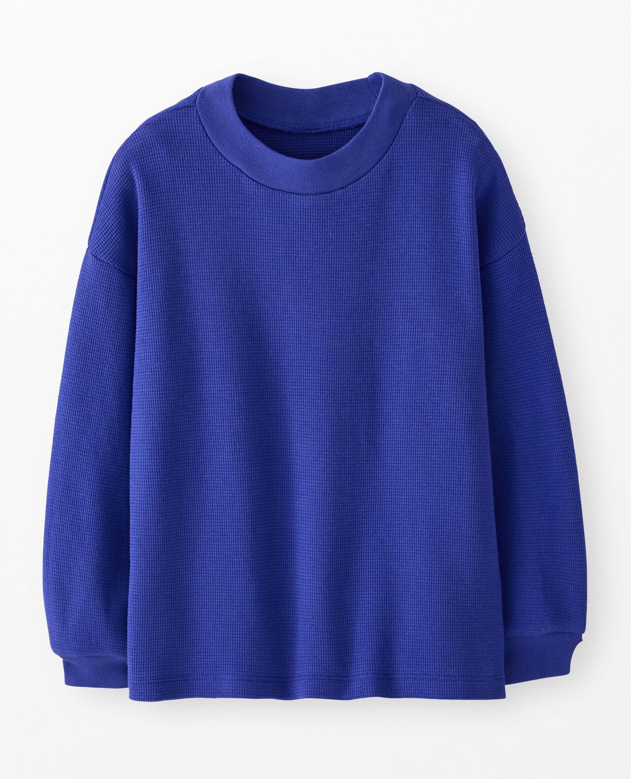 Long Sleeve Oversized Waffle Crewneck