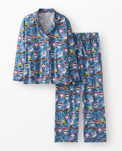 Women's Disney Tim Burton's The Nightmare Before Christmas Long Sleeve HannaSoft™ Pajama Set